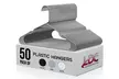 50 Pack Plastic Hangers Non Slip Clothes Storage Hanger - Lux Decor Collection - Second Medium