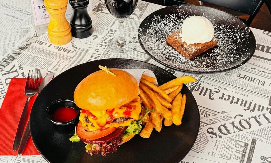 Image 8: Savor the Flavor: Pasta/Burger Meal with Dessert & Drink for 1, 2 or 4