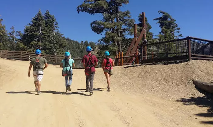 Zipline Ride with Roundtrip Lift for One, Two, or Four People at Mt. Baldy Ski Lifts (Up to 55% Off) - Second Medium