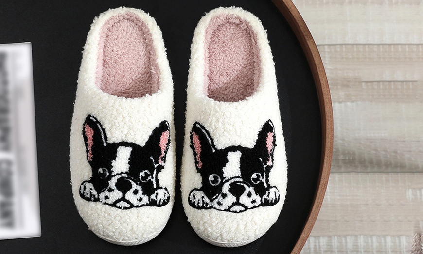 Image 6: Pet-Themed Holiday Slippers