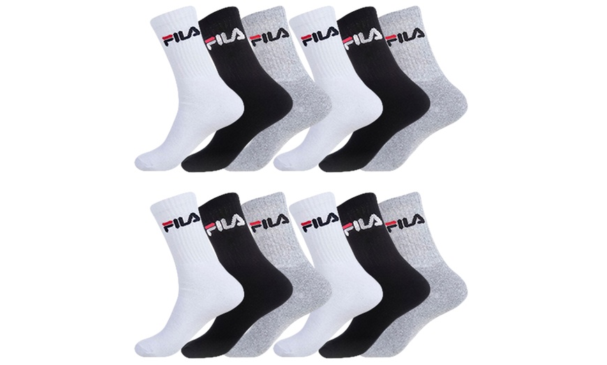 Image 5: Chaussettes tennis Fila homme ou femme lot de 12