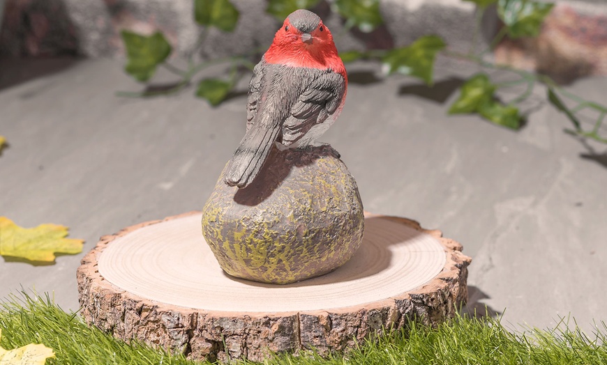 Image 4: One, Two or Four Robin Redbreast Garden Ornaments