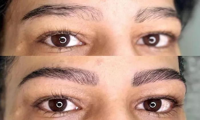 Sesión de microblading o microshading de cejas