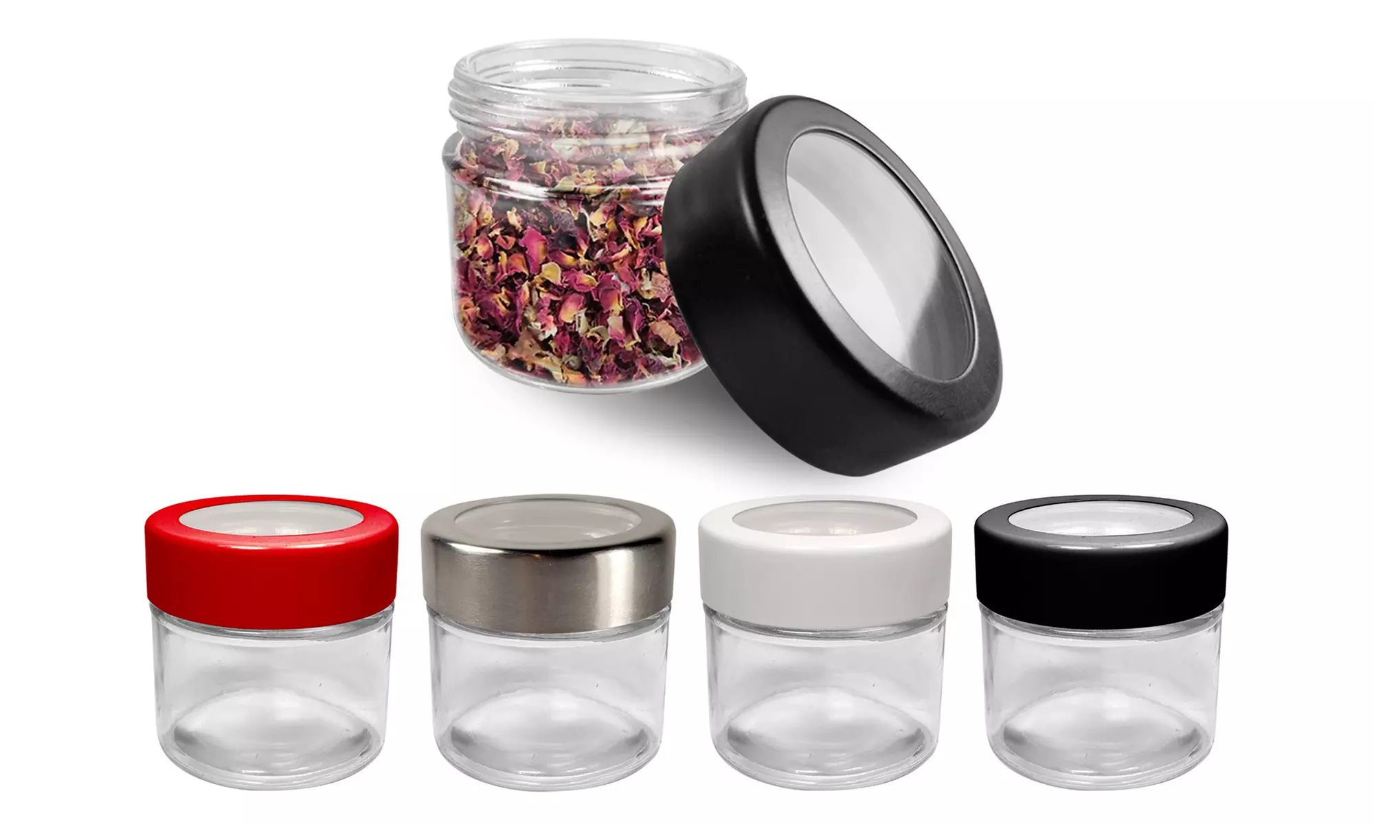 Odor-Proof Waterproof Dry Herb Glass Storage Container