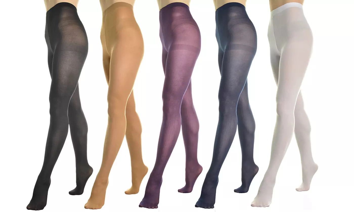 Angelina Women's Women's Semi-Opaque Tights (6-Pack)
