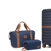 Image 2: Set de viaje azul marino con maleta rígida, bolsa de mano y neceser