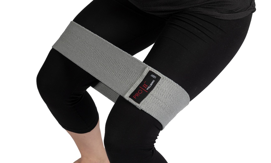 Image 10: Pro 11 Wellbeing Three Pack of Glute Bands with Carry Pack