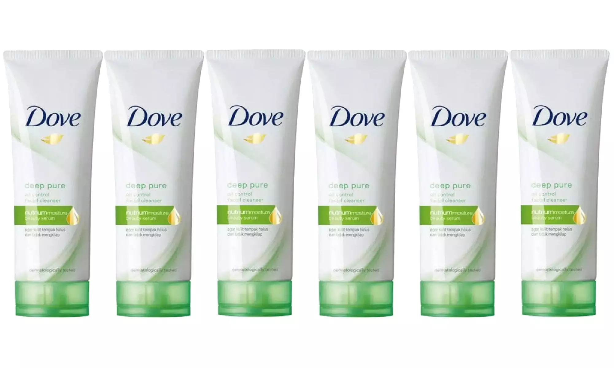 Dove Deep Pure Oil Control Facial Cleaner 100 Grams (6 Pack)