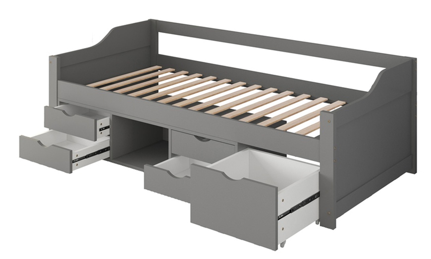 Image 4: Letto per bambini con cassetti e materasso Home Deluxe