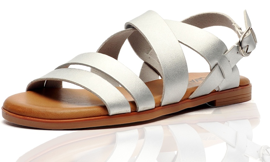 Image 2: Divaz Luxe Sienna Sandal, Vegan-Friendly with Adjustable Fit