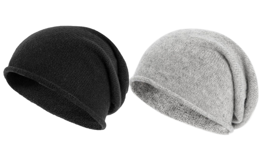 Image 12: 1 of 2 warme en stijlvolle wollen beanies