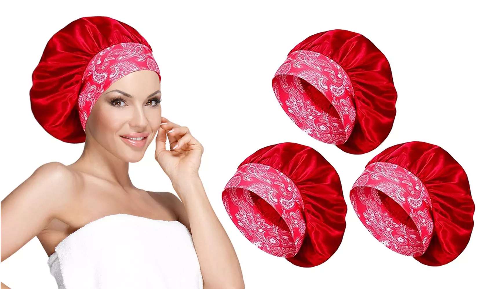 Women's Silky Satin Head Scarf Hair Wrap Cap Hat Headband Sleeping Bonnet