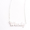 Image 6: Custom Name Necklace in Silver
