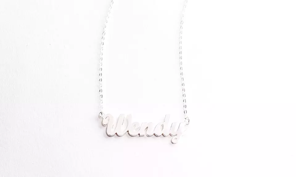 Custom Name Necklace in Silver