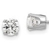 Image 1: Paris Jewelry 14K White Gold Plated 2.75mm Cubic Zirconia Stud Earrings