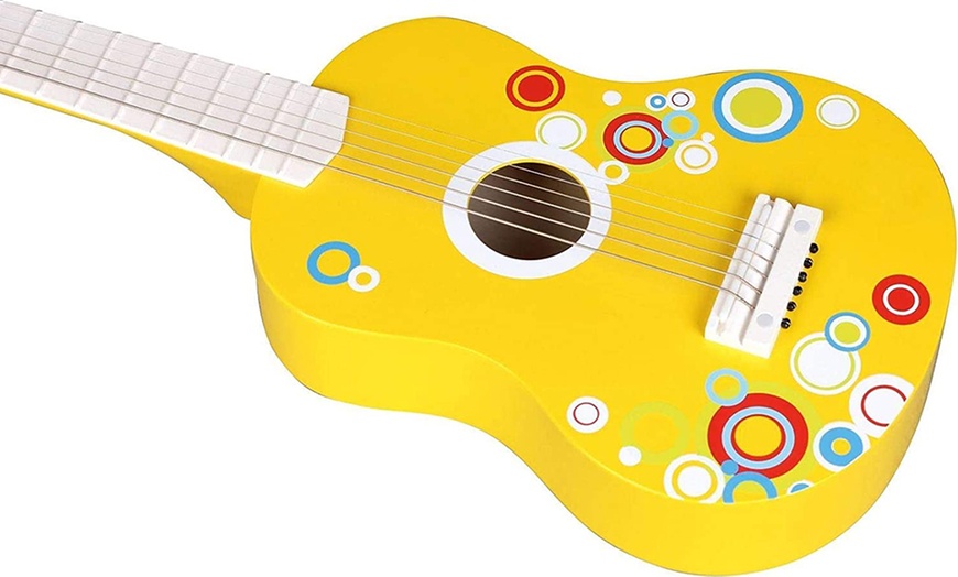 Image 4: Lelin Kids' Wooden Guitar