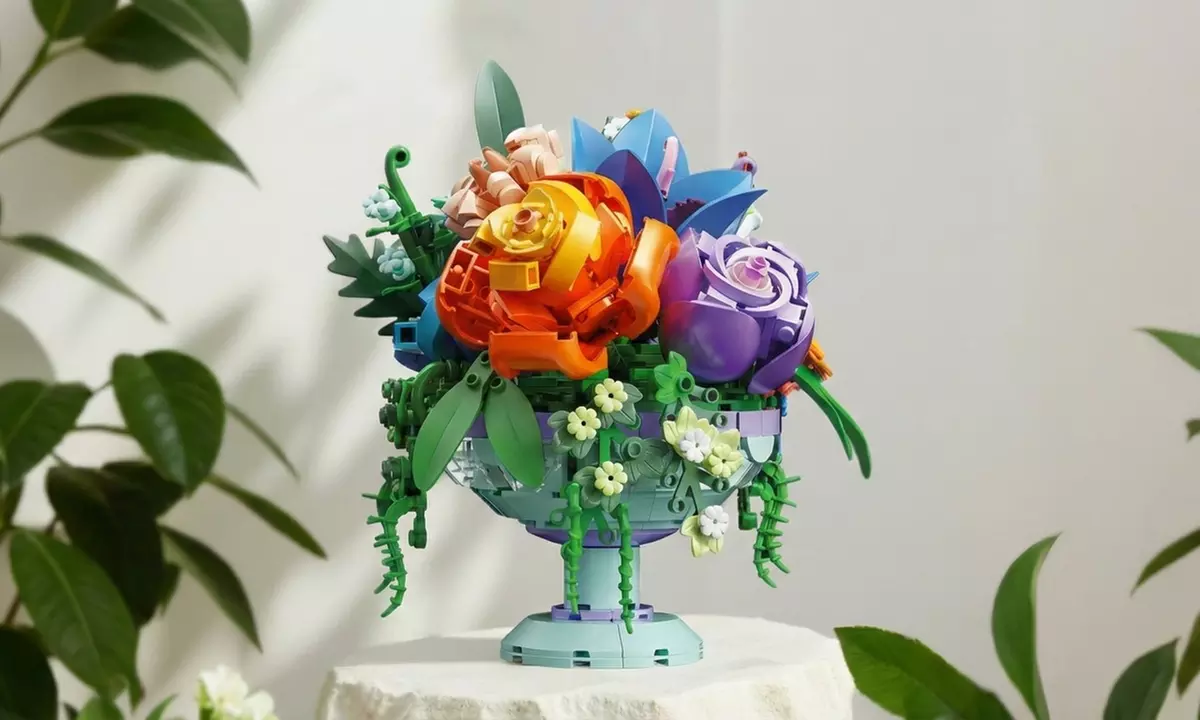 DIY Building Blocks Flower Bouquet Set - 622 Pieces