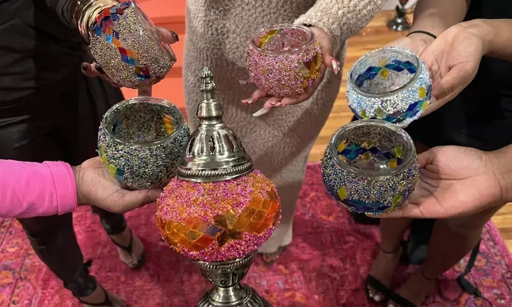 Create and Take Home Your Own Turkish Mosaic Lamp for One, Two or Four