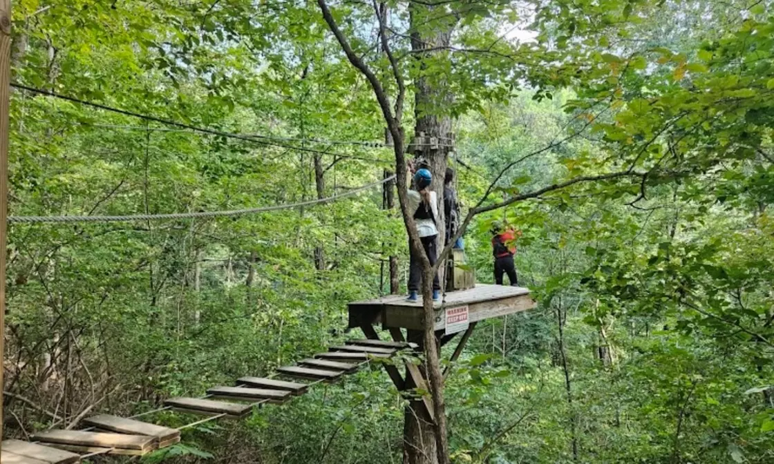 Canopy Zipline Tour in Nashville West with 9 Ziplines!
