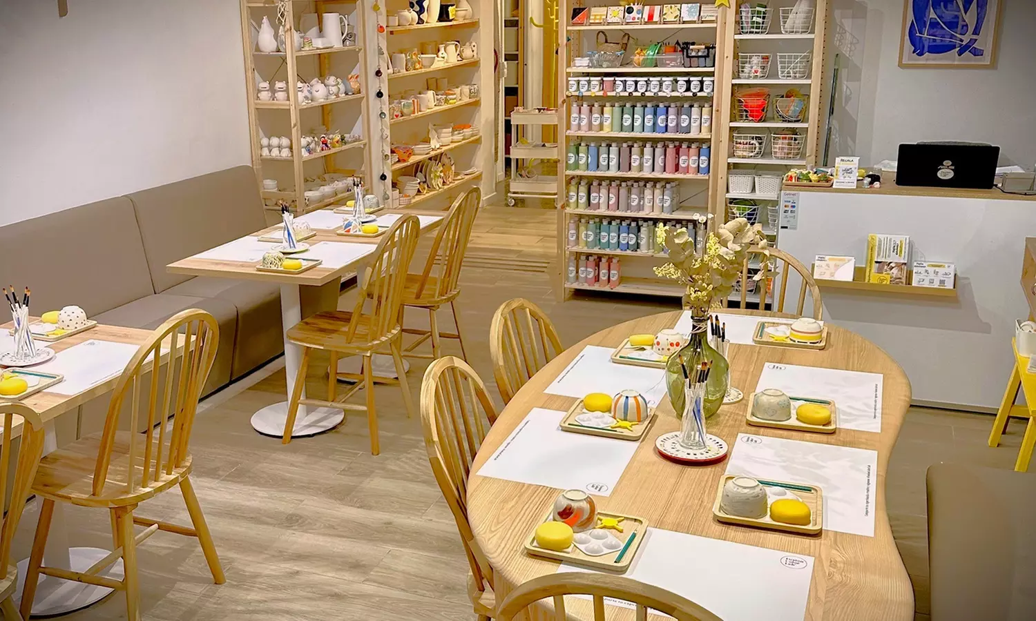 Taller de pintura en cerámica para 1, 2 o 4 personas