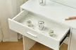 Coiffeuse "Imani" avec 1 tabouret, 3 tiroirs, miroir et éclairage LED Home Deluxe, livraison offerte - Image 3
