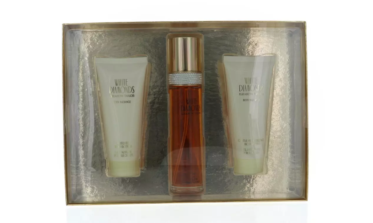 White Diamonds By Elizabeth Taylor 3 Piece Gift Set - 3.3 Oz Eau De Toilette