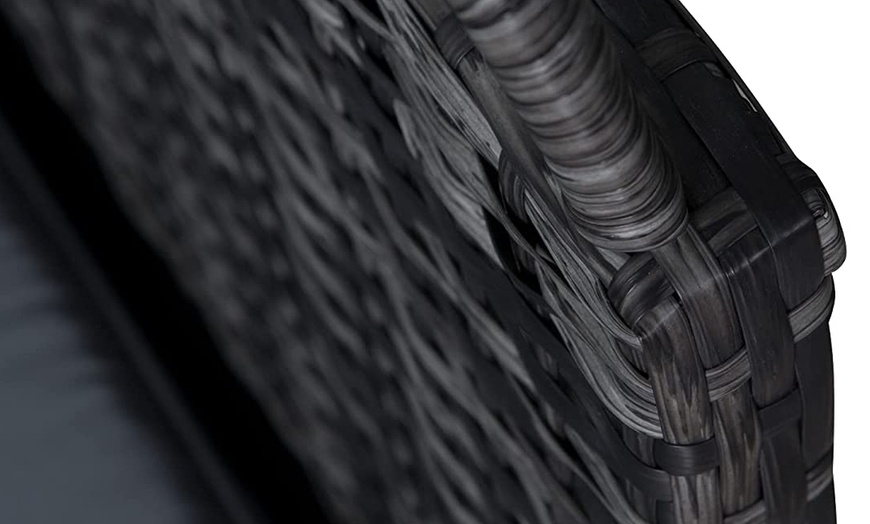 Image 8: Outsunny 5-Piece Outdoor Rattan Effect Wicker Sofa Set