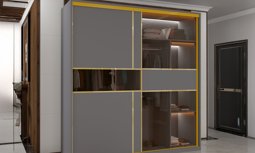 Image 2: Sliding Wardrobes 4U Sliding Double Door Wardrobe