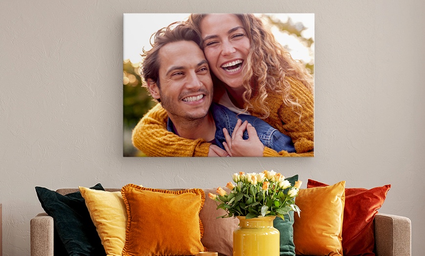 Image 1: Toile personnalisée avec Photo Gifts