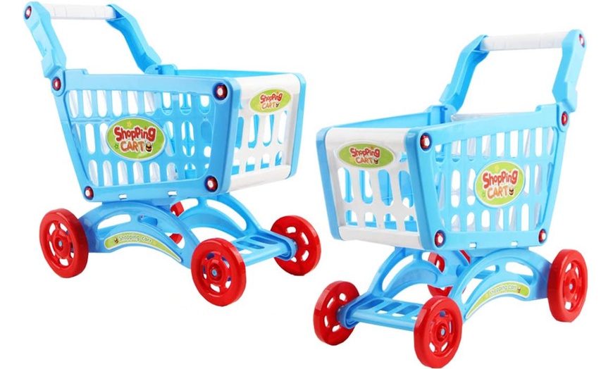 Image 4: deAO Shopping Cart Trolley for Children
