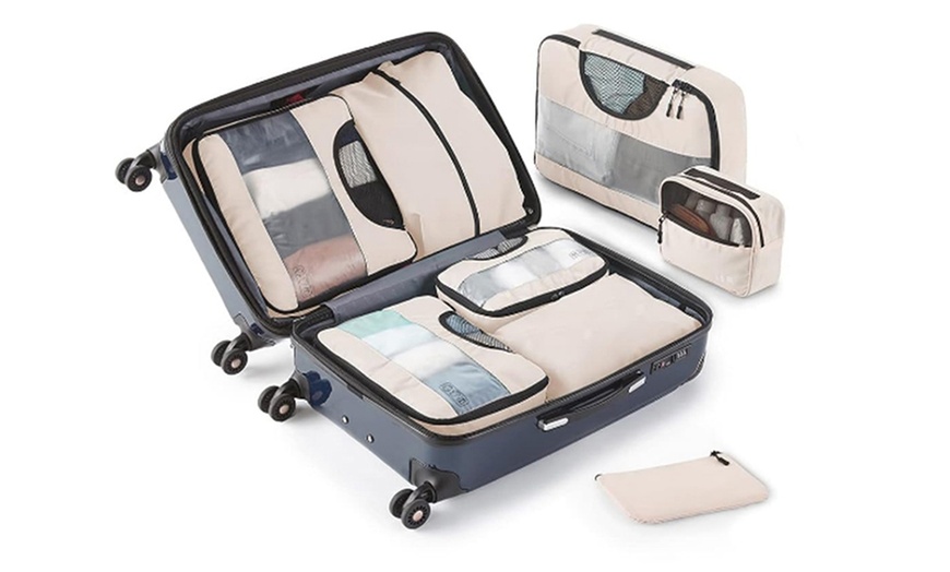 Image 11: 8-Piece Suitcase Compression Packing Cubes