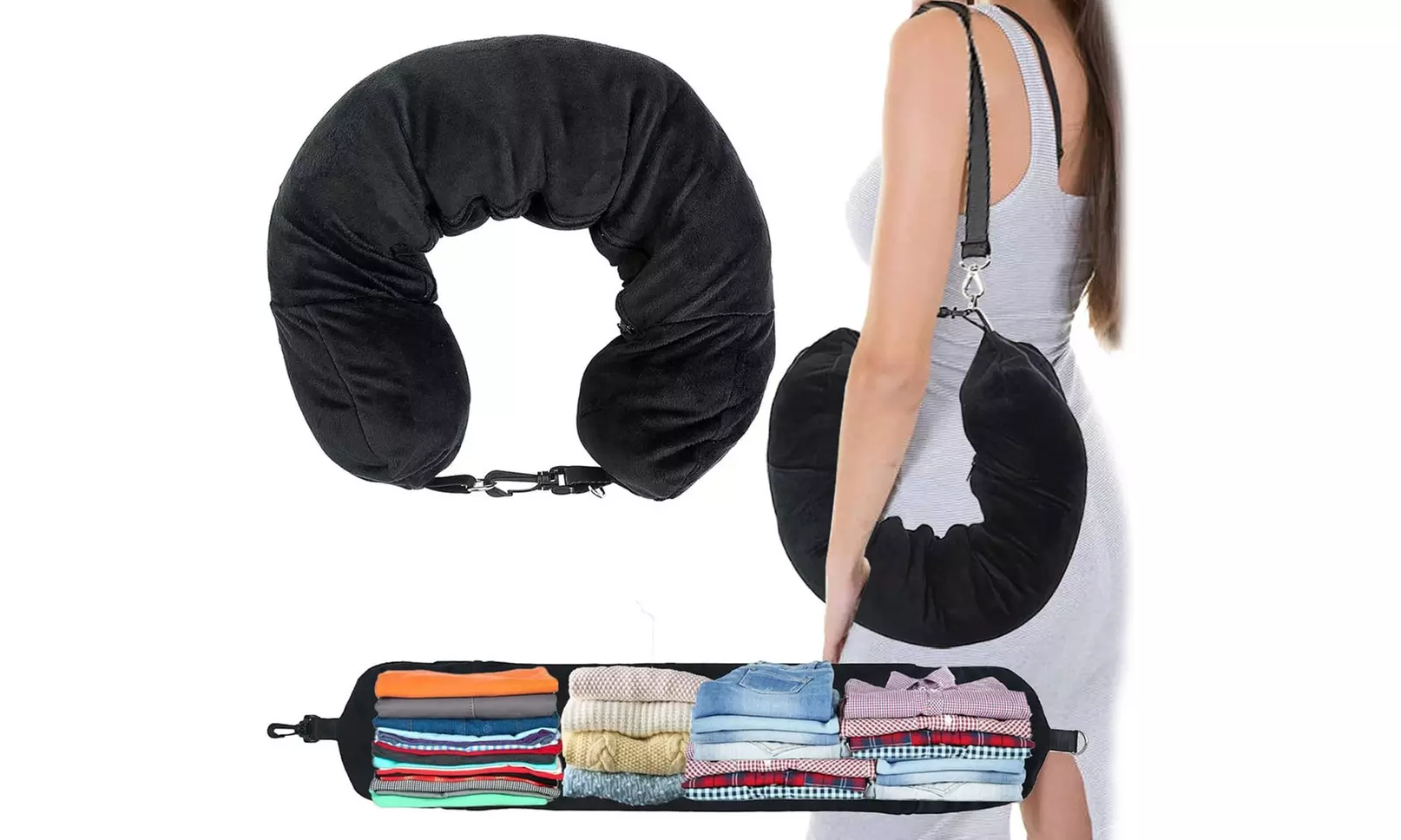 Cuscino da viaggio a forma di U