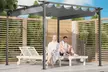 Pergola with Retractable Sun Shade Canopy - Image 7