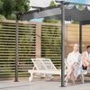 Image 7: Pergola with Retractable Sun Shade Canopy