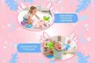 Deao Axolotl Soft Pastel Cuddly Plush Toy Set for Kids - Image 3