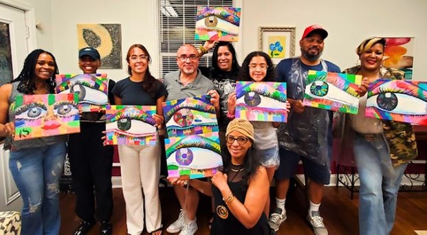 Couple Night painting with Sparkling Cider & Treats