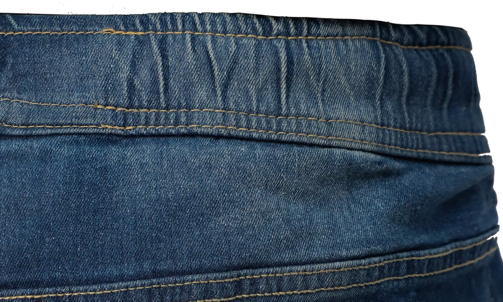 Men's Elasticated Denim Joggers with Drawcord