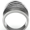 Image 2: Women's Stainless Steel 316 High Polished 33mm Wide Fashion Ring
