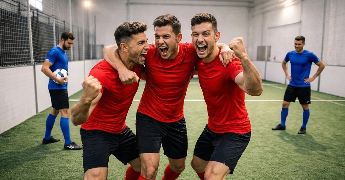 Campo de fútbol indoor para partidos 3 vs 3 en Asturias