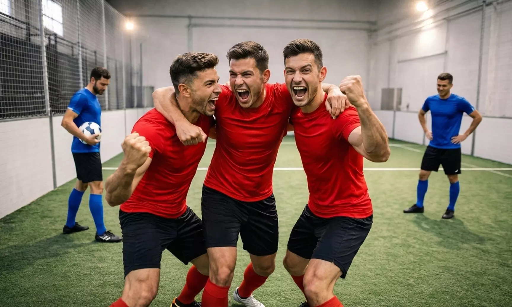 1 o 2 sesiones de alquiler de campo de fútbol indoor 3 vs 3