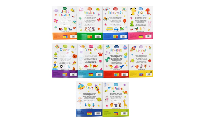 Image 2: My First Stickers 10 Activity Books Collection with Over 250 Stickers