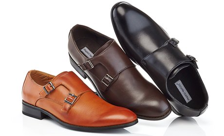 Franco Vanucci Men's Monk-Strap Dress Shoes