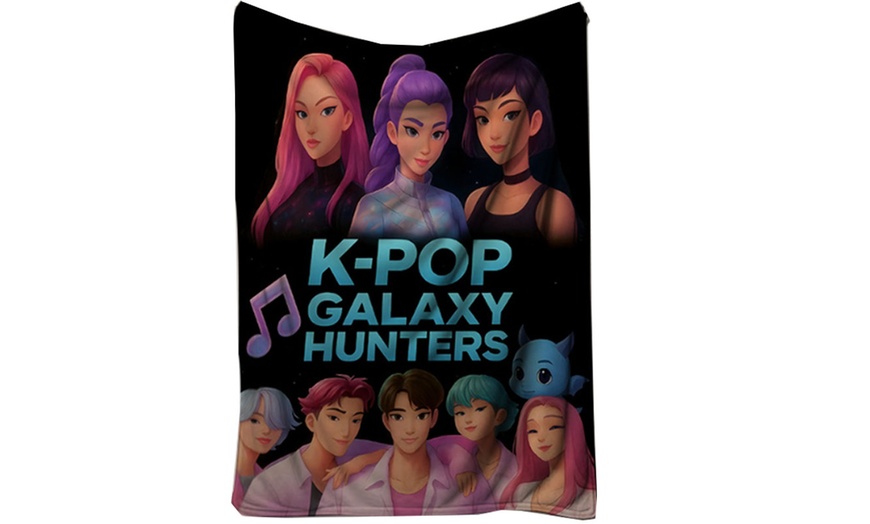 Image 2: Trending Monster Hunters Flannel Blanket