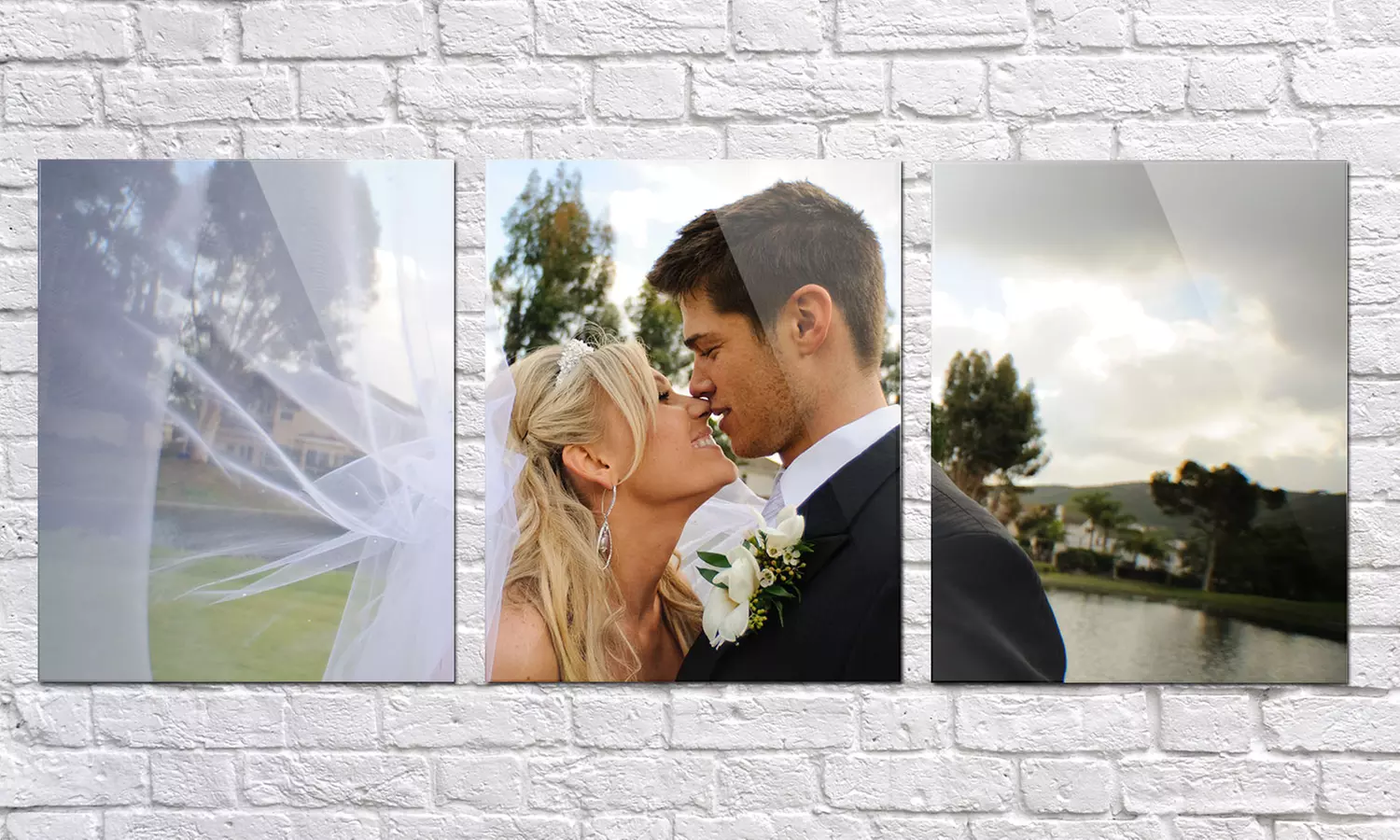 One, Two, or Three Custom Triptych Split Metal Photo Print from Printerpix (Up to 95% Off) - Primary Image