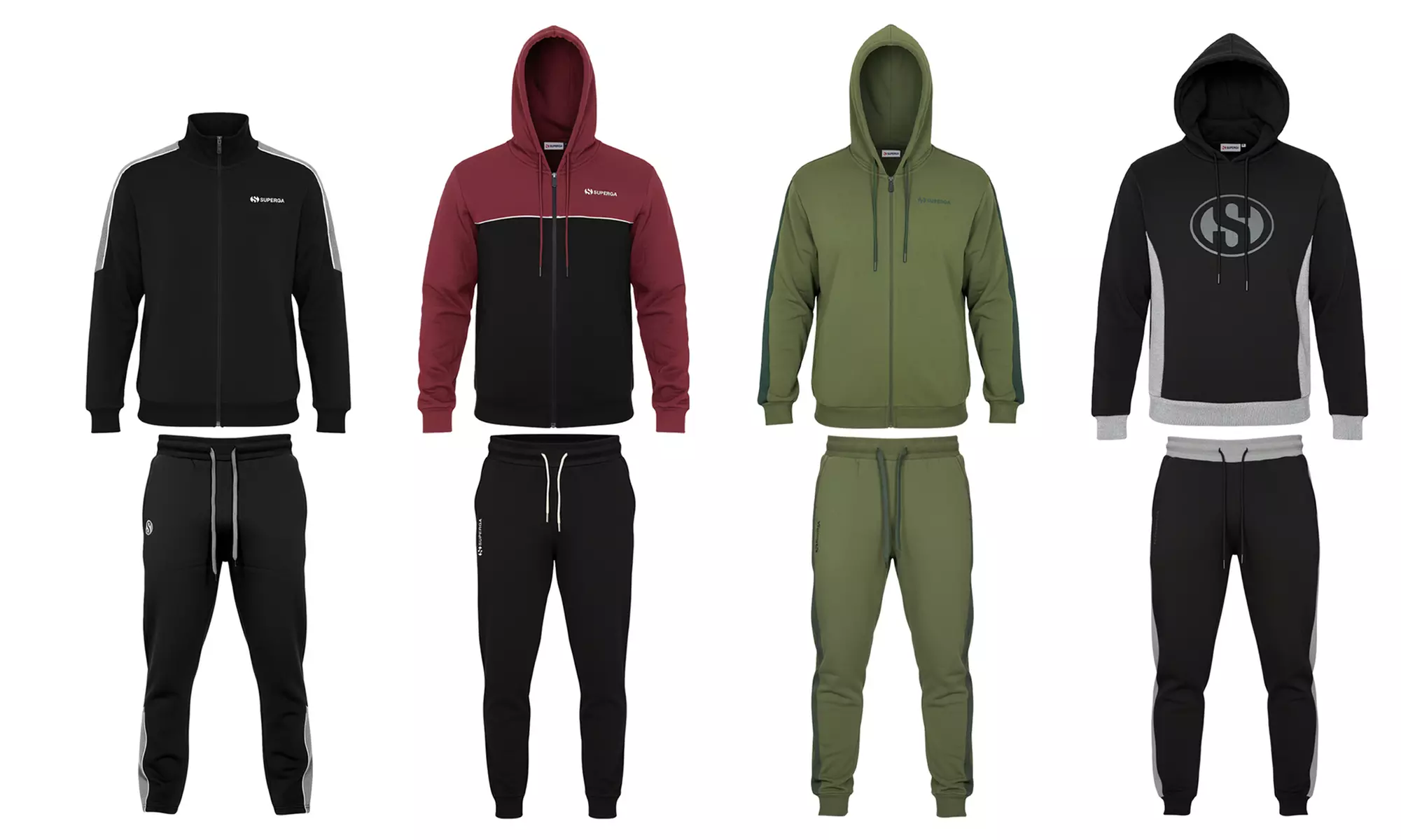 Superga: Tuta da uomo in cotone felpato