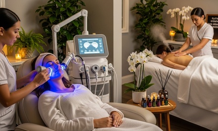 Glow & Relax – Oxygen/Collagen Facial with Back Massage - Saloua esthetics
