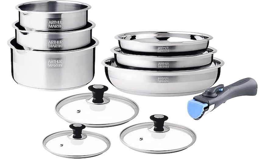 Image 1: Lot de casseroles ou batterie de cuisine Arthur Martin