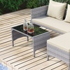 Image 6: Three Piece Outdoor Furniture Set With Table 