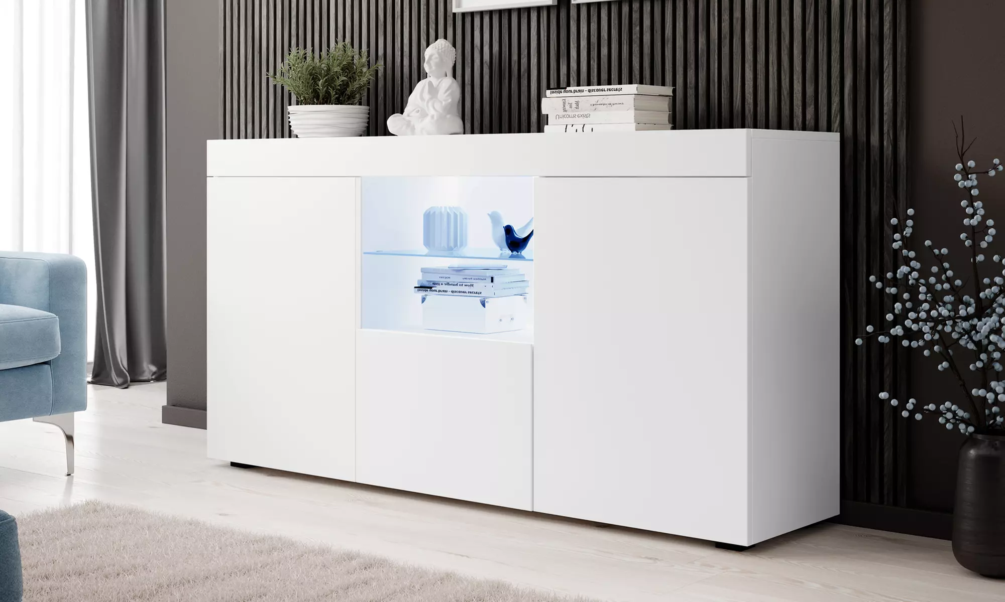 Aparador sencillo y de líneas rectas con gran capacidad - Primary Image