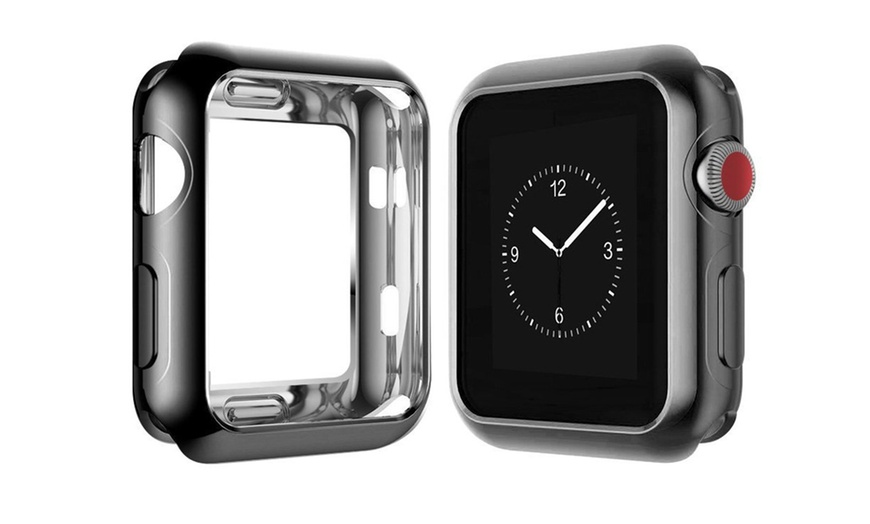 Image 7: Soft Flexible Anti-Scratch Resist Cover Protective Bumper Case for Apple Watch